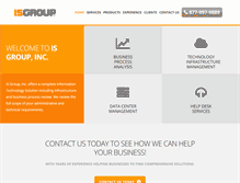 Tablet Screenshot of isgroup-inc.com